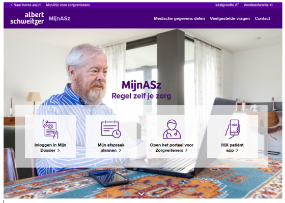 MijnASz weer bereikbaar